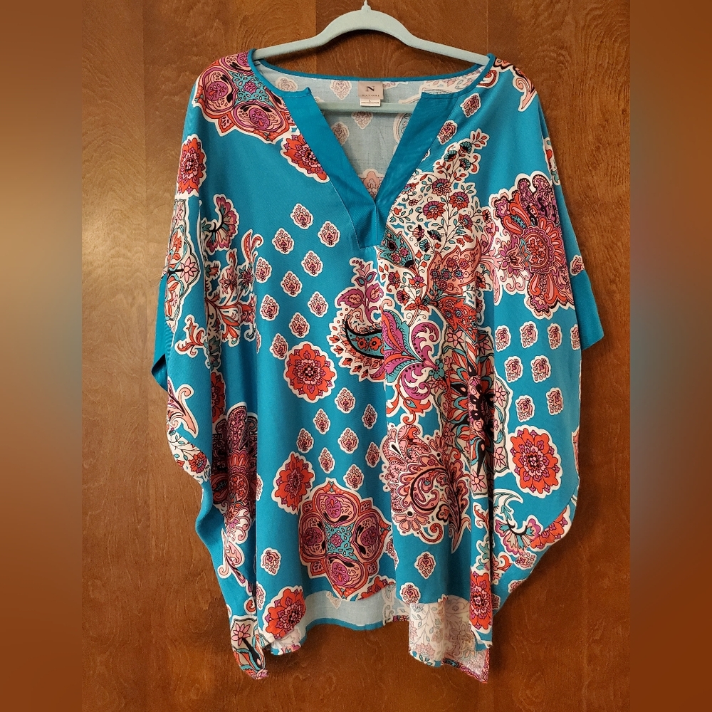 NATORI floral caftan, size L